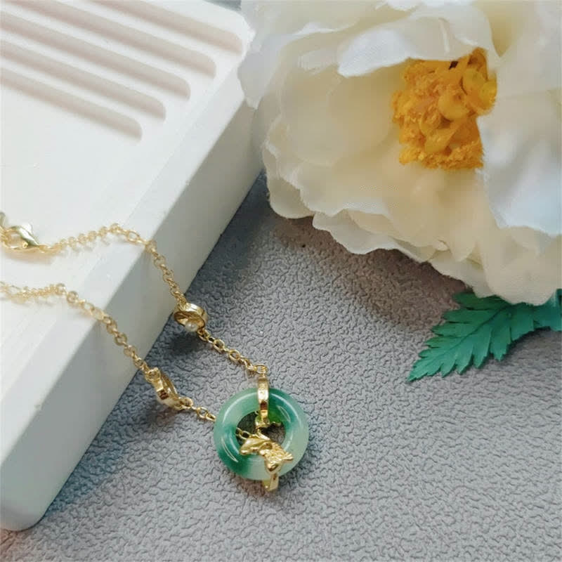 Cyan Jade Koi Fisch Heilung Harmonie Armband