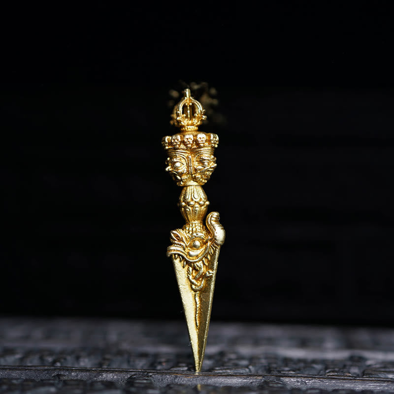 Dorje Vajra Spiritueller Anhänger| Messing & Kupfer|47mm Hängende Dekoration