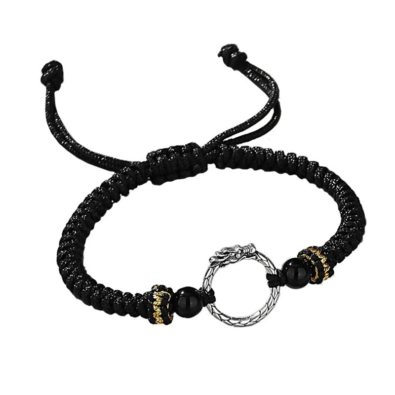Drache & Phönix Peace Buckle Armband aus 925 Sterling Silber | Balance & Glück