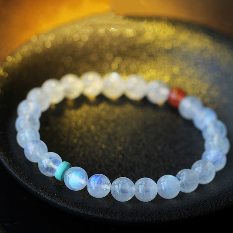 6mm Moonstone Calm Healing Bracelet | Positive Energy
