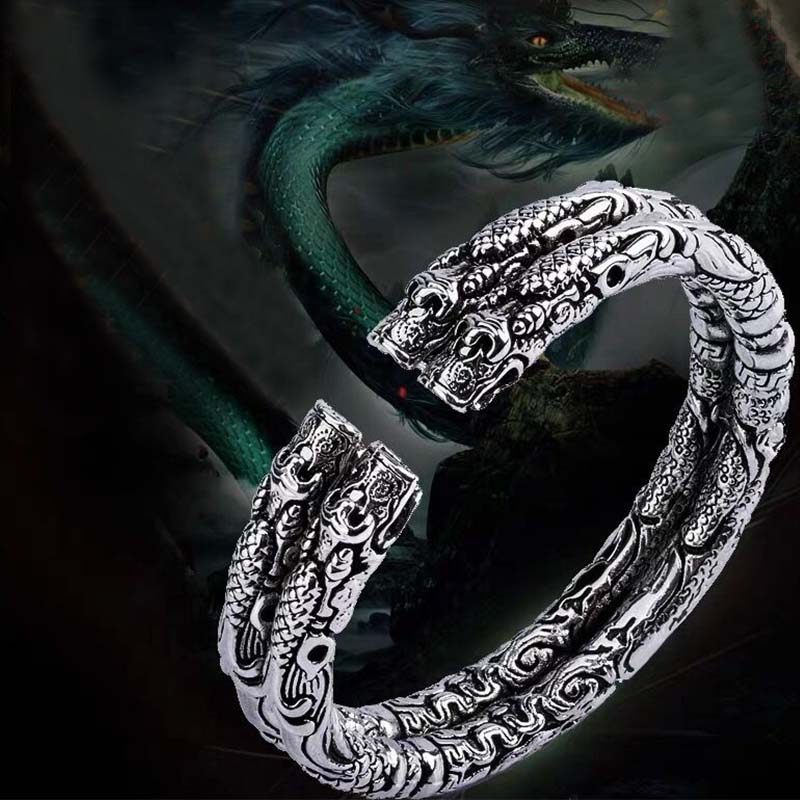 Verstellbares Drachenarmband für Glück und Schutz