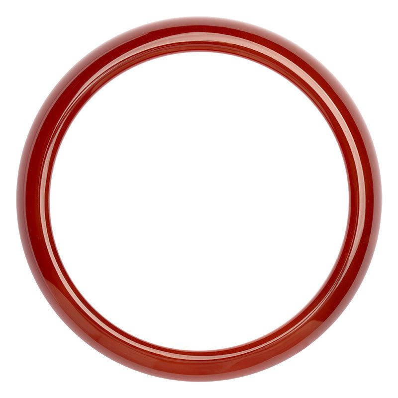 Armreif „Confidence“ aus rotem Achat, 56 mm