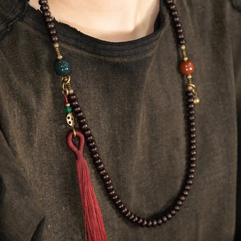 8 mm violettes Bodhi Seed Mala-Armband für Glücksverheißung