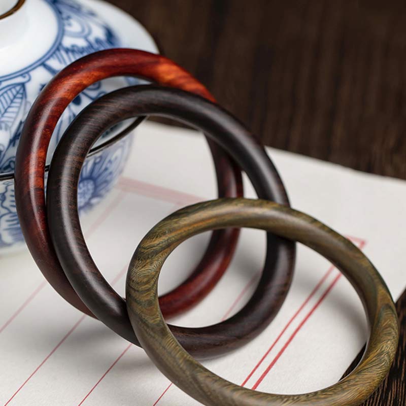 Unisex Small Leaf Red Sandalwood Protection Bracelet 54mm