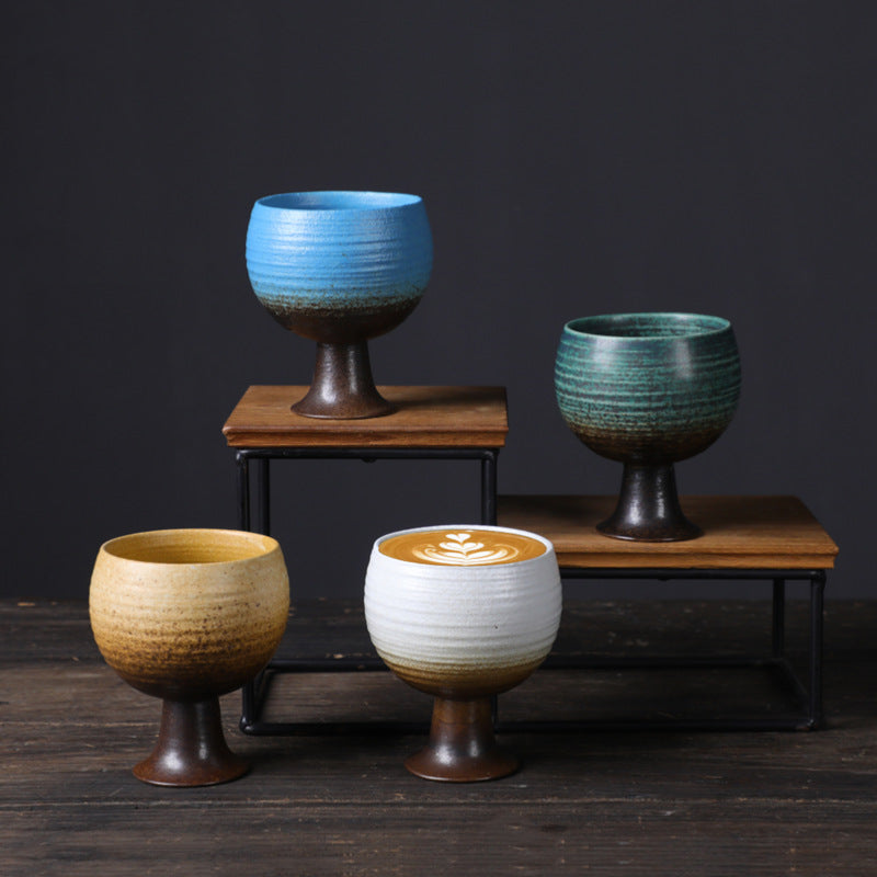 Keramikbecher, 170 ml | Elegante Teetasse im Weinstil