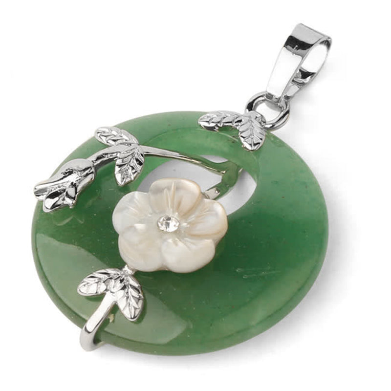 Various Crystal Amethyst Green Aventurine Healing Necklace