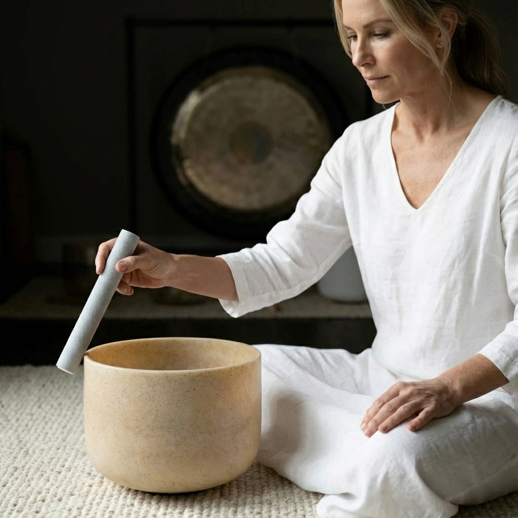 E Note Tea Topaz Edelstein Fusion Kristall Klangschale