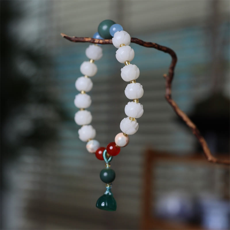 Bodhi Seed Lotus Perlenarmband für Frieden und Harmonie