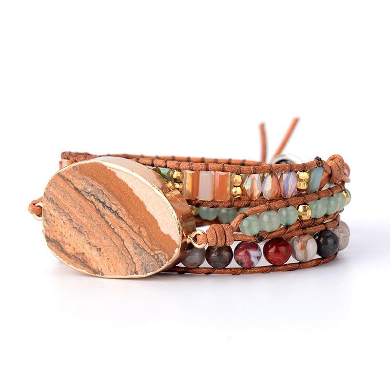 Erdenergie-Jaspis-Armband zur Erdung und Heilung