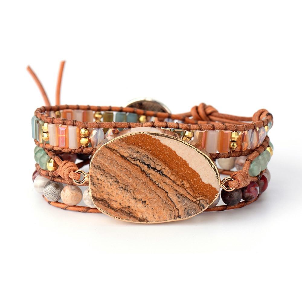 Erdenergie-Jaspis-Armband zur Erdung und Heilung