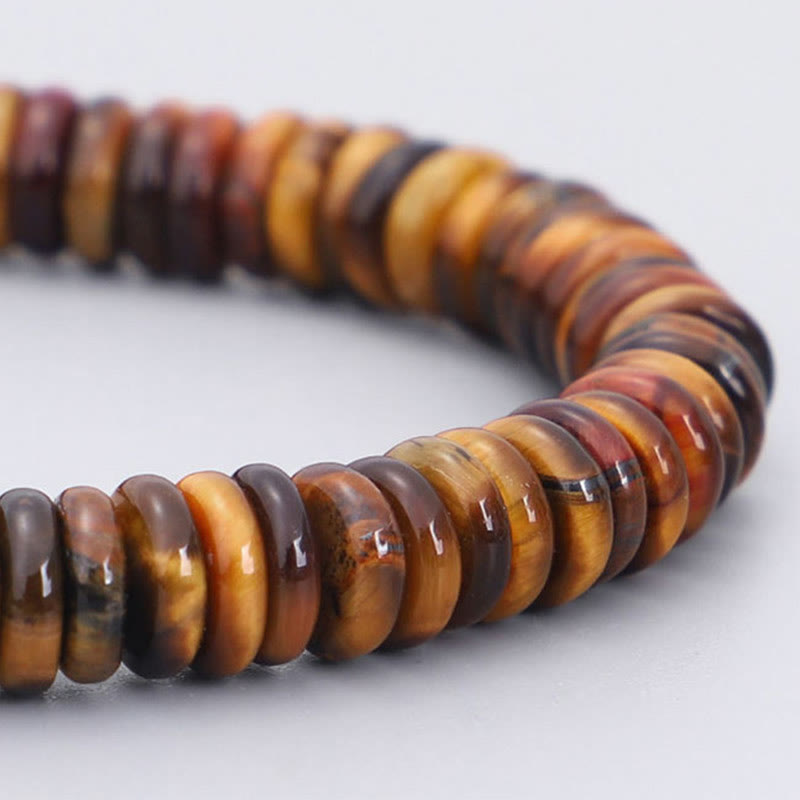 Unisex-Tigerauge-Armband mit Om Mani Padme Hum-Schutzkraft