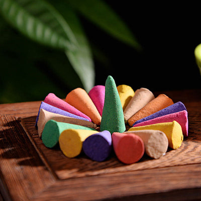 Räucherkegel mit gemischten Düften | 76er-Pack für Meditationsrituale