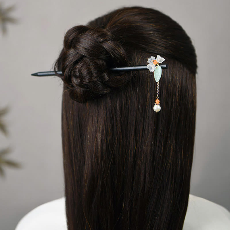 Ebenholz Liuli Chinesische Haarnadel für Mut und Schutz