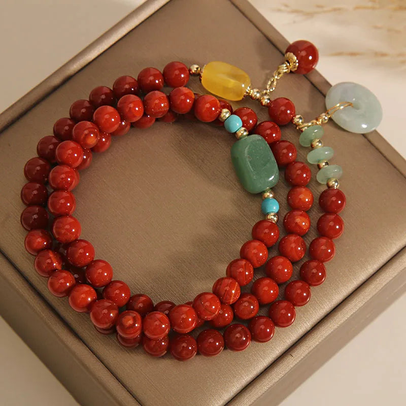 Energiesteigerndes Heilarmband aus rotem Achat