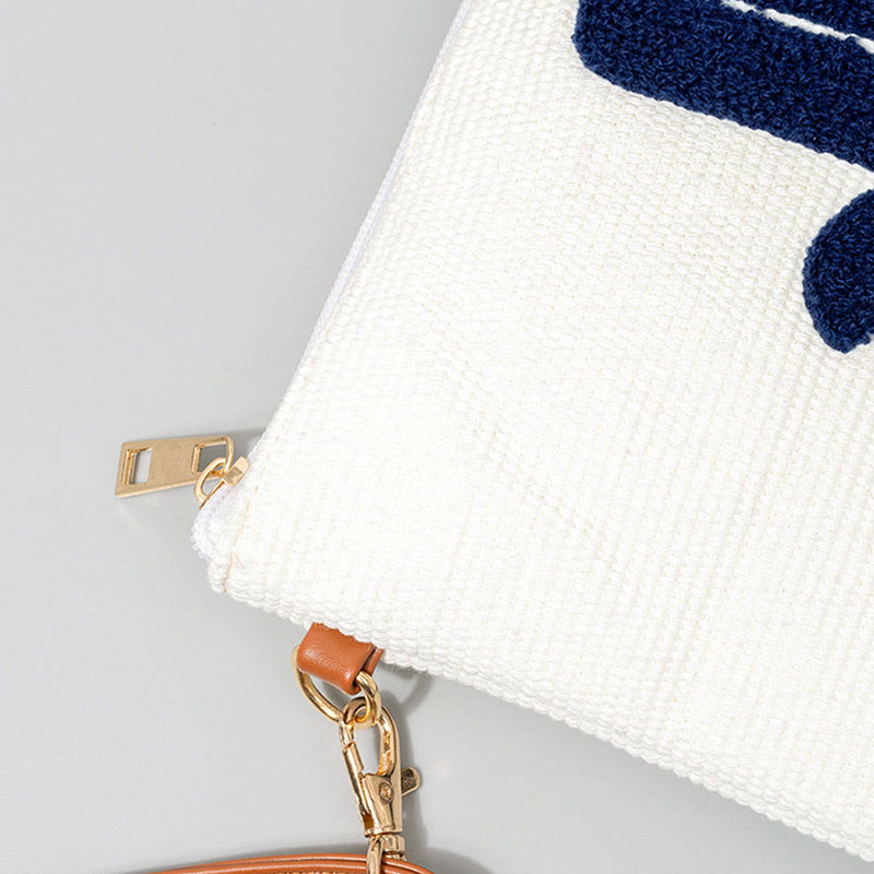 Evil Eye Canvas Umhängetasche mit verstellbarem Riemen - Schutzsymbol