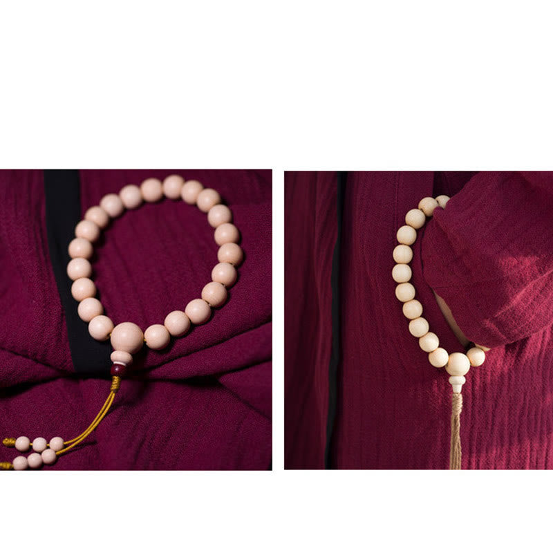 Unisex Abelia Biflora Holz Handgelenk Mala Armband 10mm