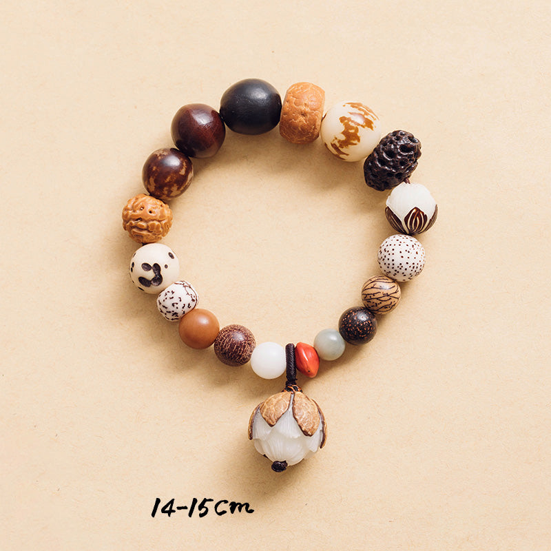 Bodhi Seed Lotus Wisdom Peace Armband für spirituelles Wachstum