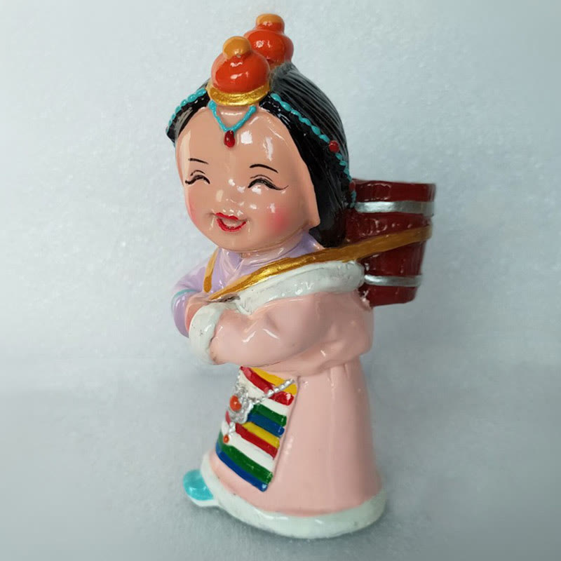 11 cm handbemaltes tibetisches spirituelles Figuren-Ornament