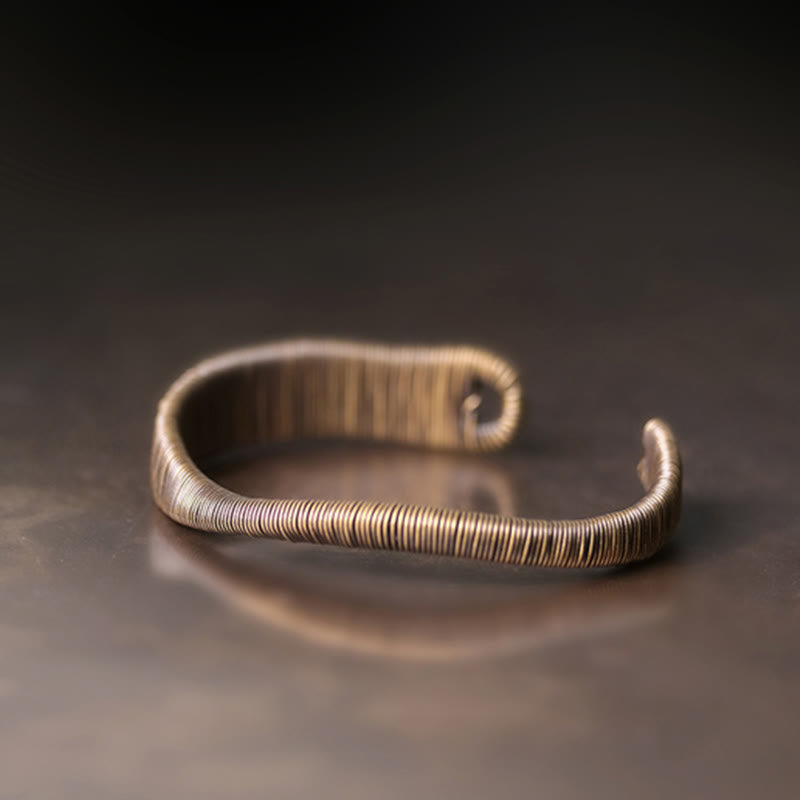 Copper Adjustable Cuff Bracelet for Luck and Wealth | Spiritual Bracelets