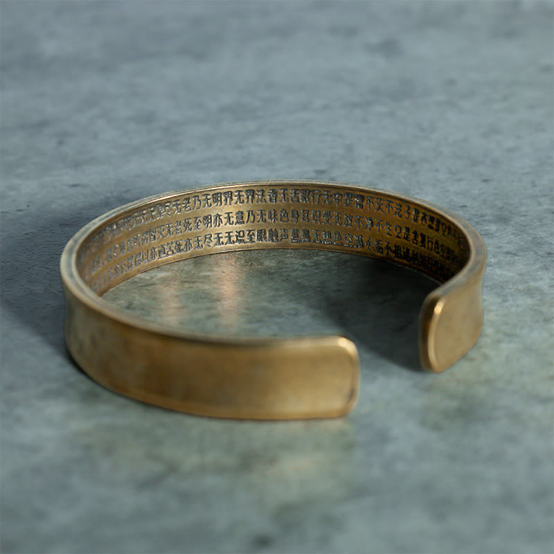 Tibetisches Om Mani Padme Hum Mantra-Armband aus Messing