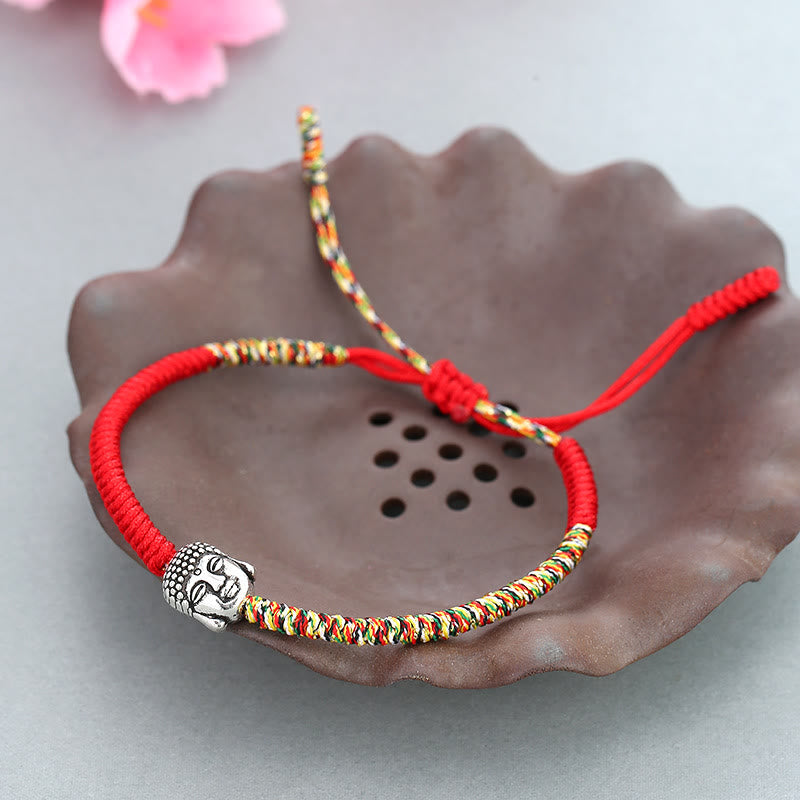 Buntes King Kong Knoten Buddha Serenity String Armband