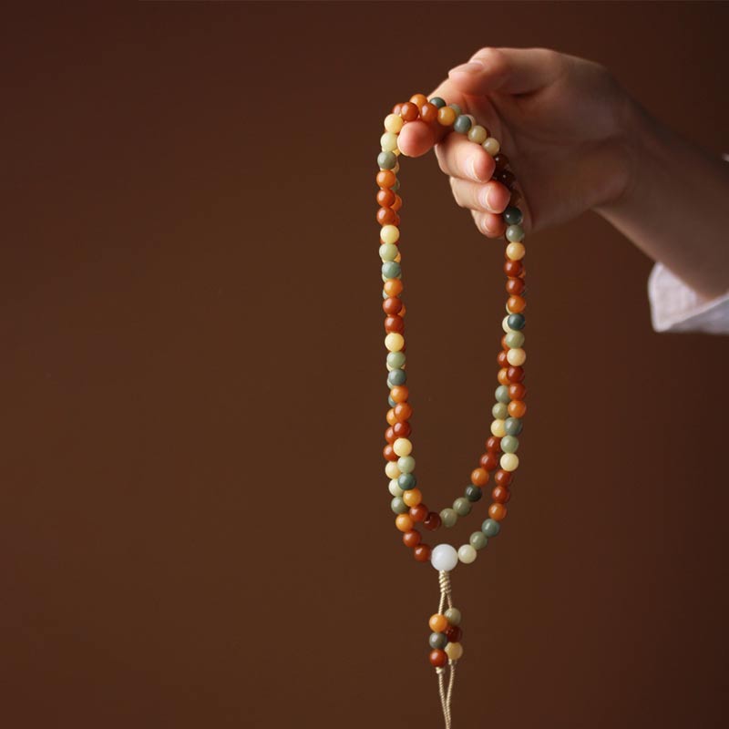 8 mm Bodhi Seed Harmony Wisdom Mala Armband