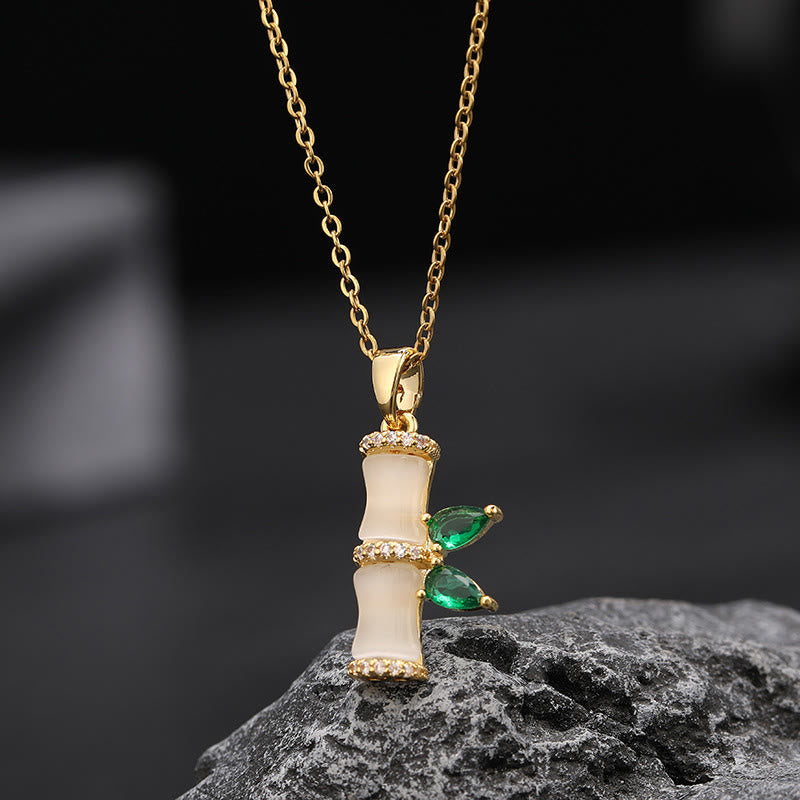 Chalcedony Harmony Necklace 18K Gold Plated Spiritual Pendant