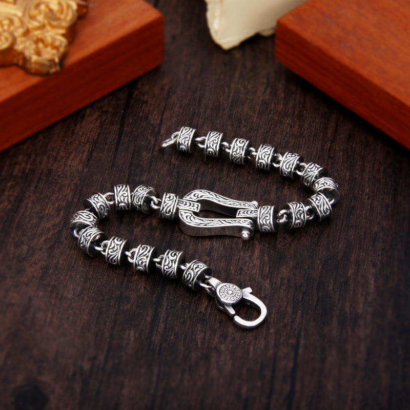 Kupfer spirituelles Armband Tang Dynastie Glück Schnalle 18cm