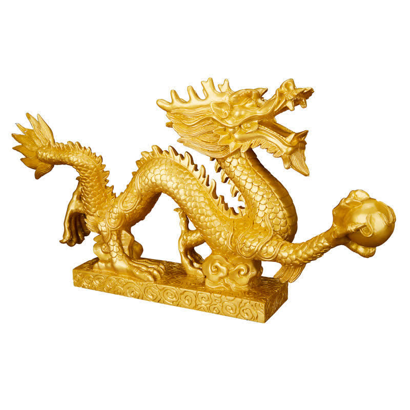 Feng Shui Chinesische Drachenstatue Dekoration für Wohlstand