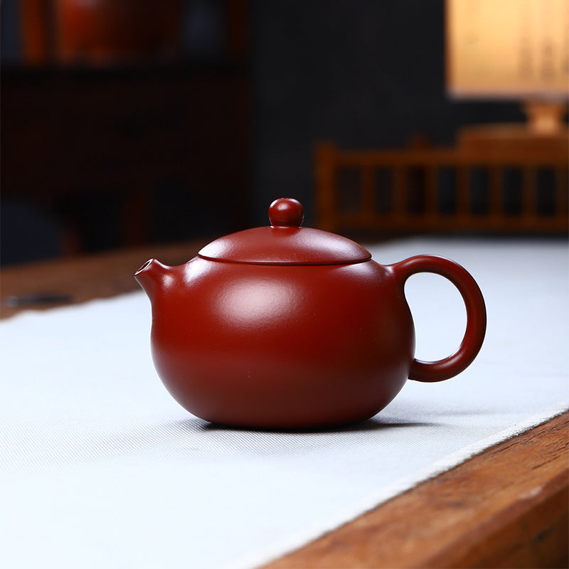Vintage Xishi Teekanne aus lila Ton, 240 ml, für Zen-Dekor