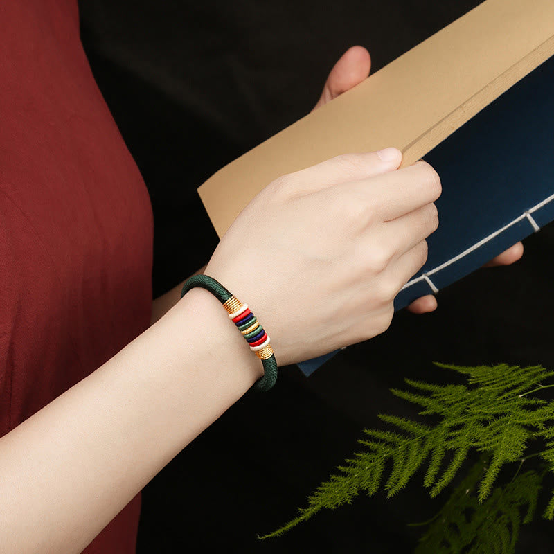 Fünf Elemente Rotes Schnurarmband | King Kong Knoten, Schutz & Glück