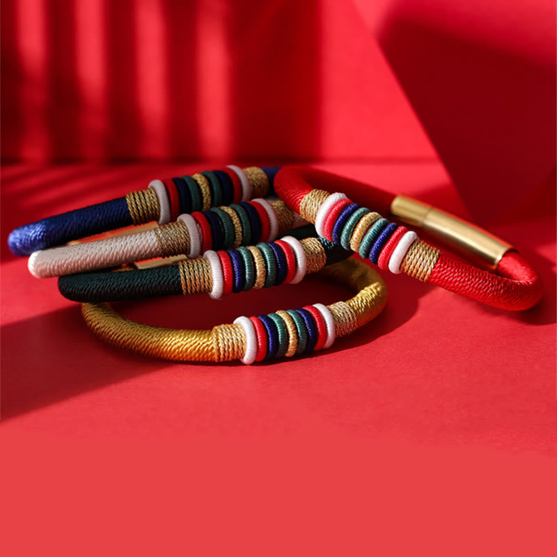Fünf Elemente Rotes Schnurarmband | King Kong Knoten, Schutz & Glück