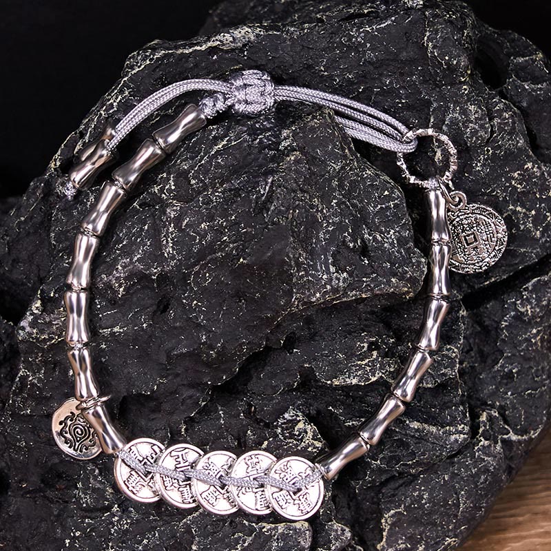 Fünf Kaisermünzen Berggeister Schutzarmband