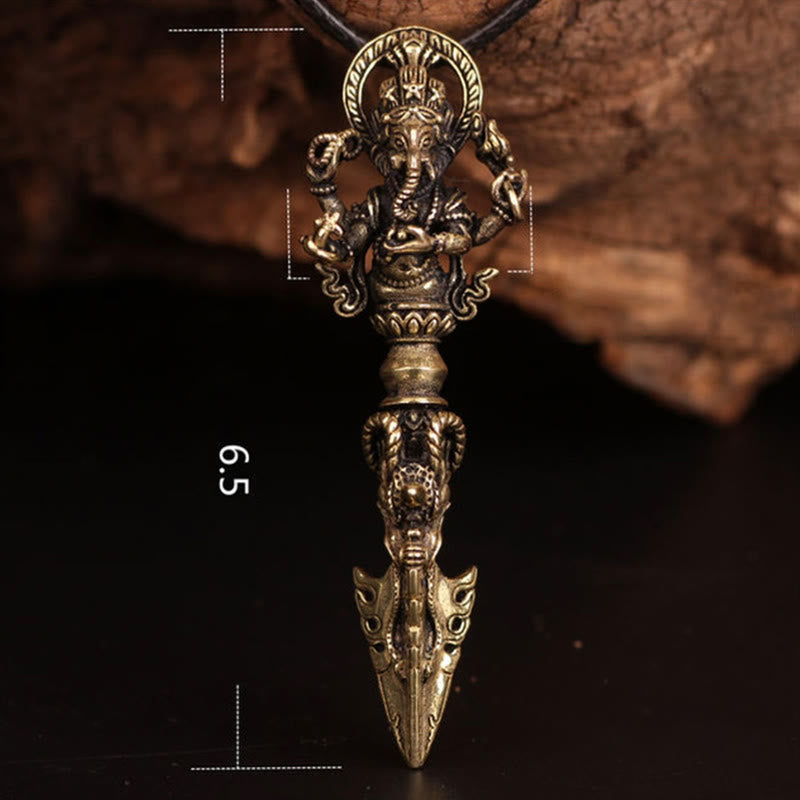 Ganesh Dorje Vajra Spirituelle Kraft Halskette Anhänger