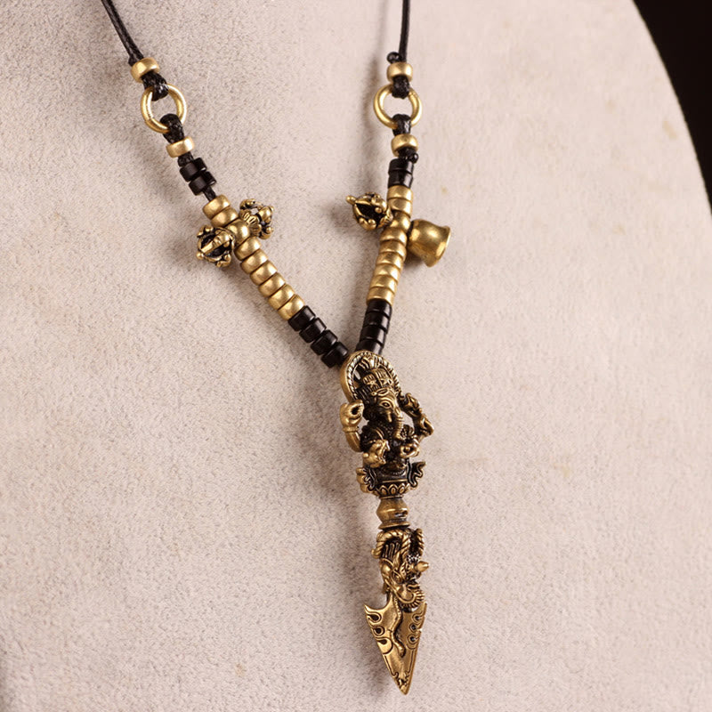 Ganesh Dorje Vajra Spirituelle Kraft Halskette Anhänger