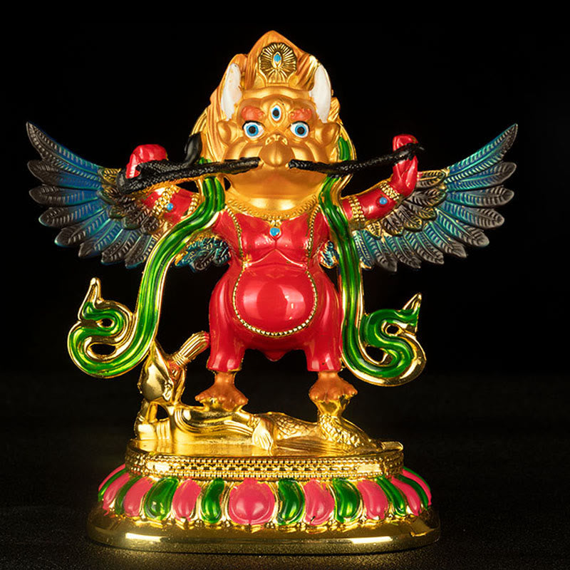Spirituelle Statue des Garuda-Vogels | Schutzfigur aus Legierung für das Zuhause