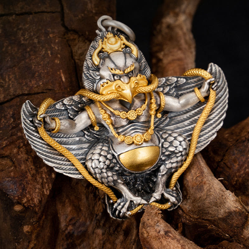Garuda Weisheitskette aus 925er Sterlingsilber zum Schutz