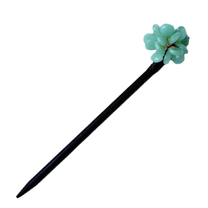Maserung Holz Liuli Hortensie Blume Chinesische Haarnadel Symbolik