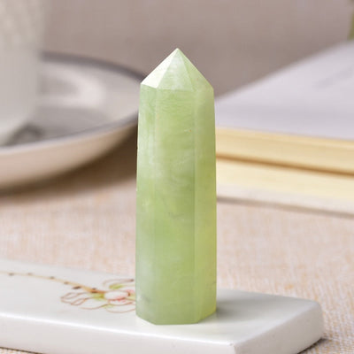 Heilturm aus grüner Jade für das Chakra-Gleichgewicht