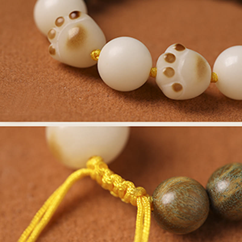 Grünes Sandelholz & Bodhi-Samen Unisex-Heilarmband 8mm Perlen