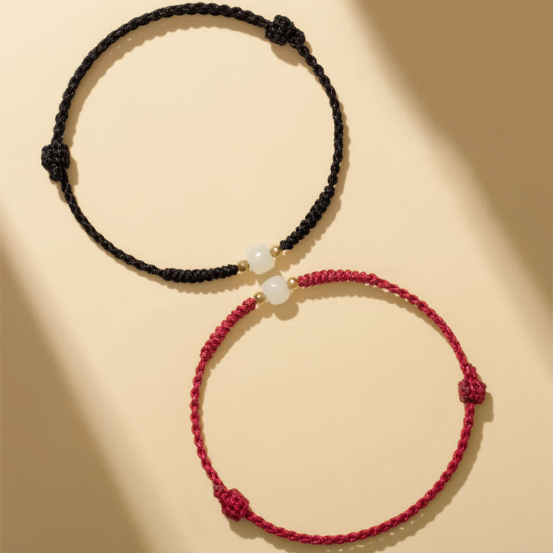 Handgefertigtes Jade-Glücksperlen-Überflussarmband
