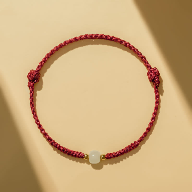 Handgefertigtes Jade-Glücksperlen-Überflussarmband