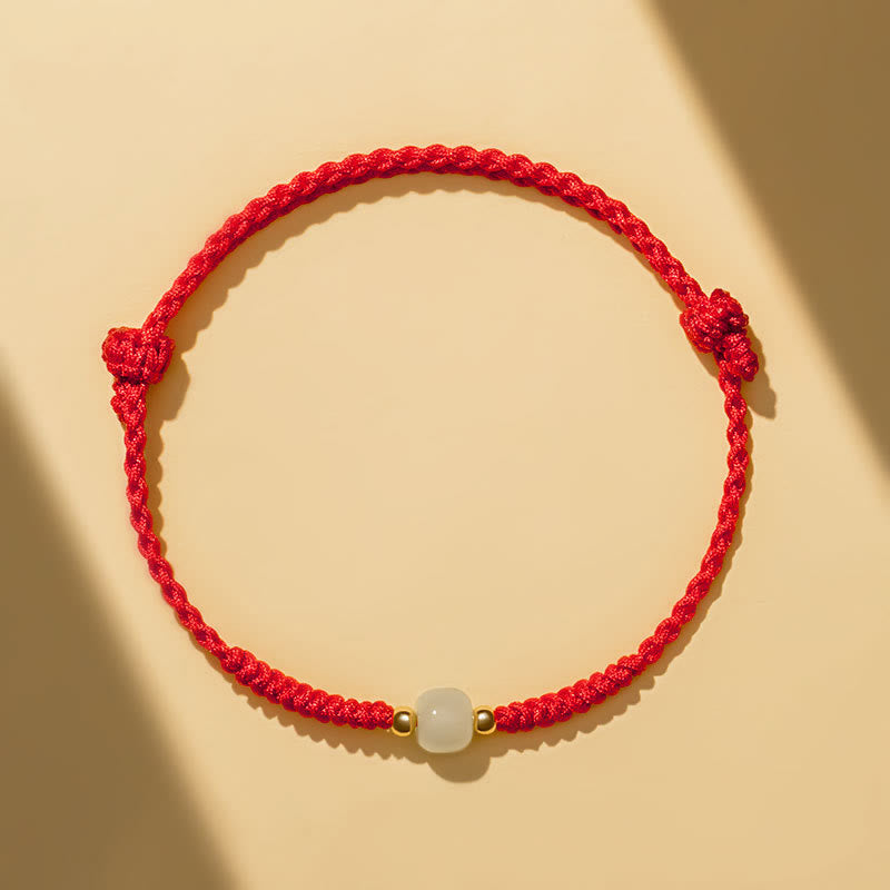 Handgefertigtes Jade-Glücksperlen-Überflussarmband