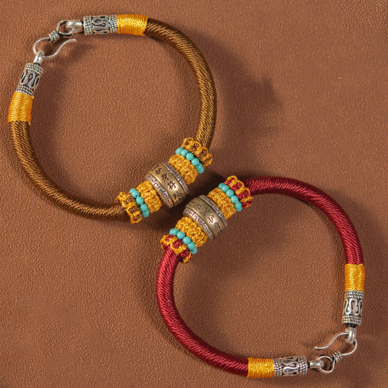 Handgemachtes King Kong Knoten Armband mit roter Schnur zum Schutz