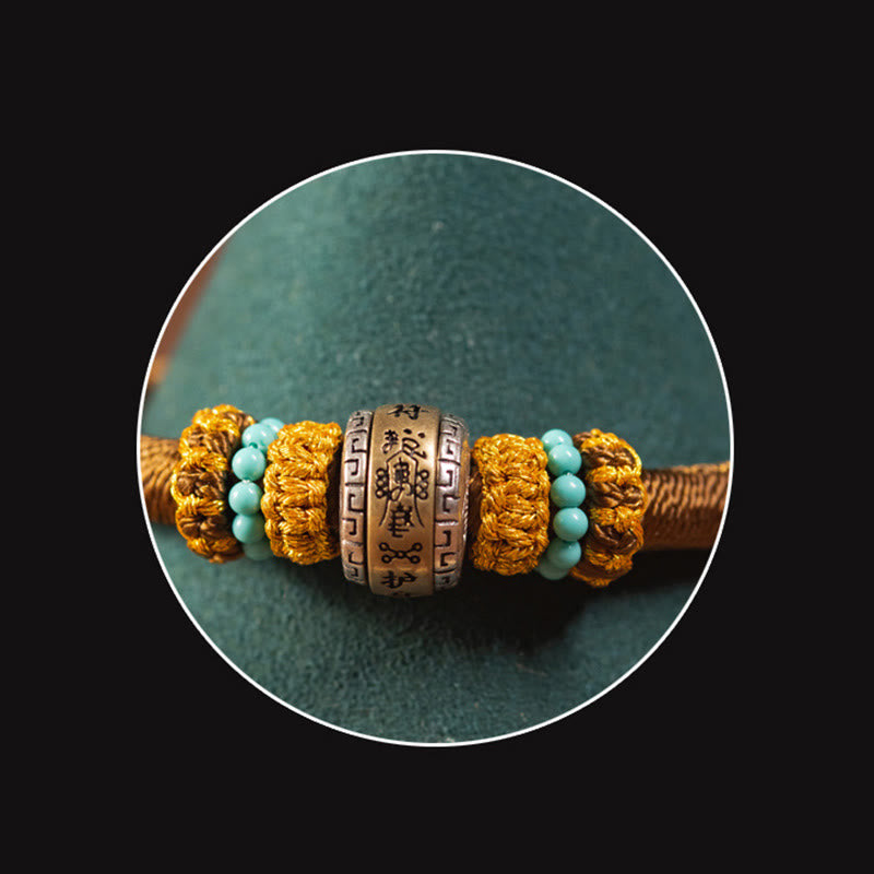 Handgemachtes King Kong Knoten Armband mit roter Schnur zum Schutz