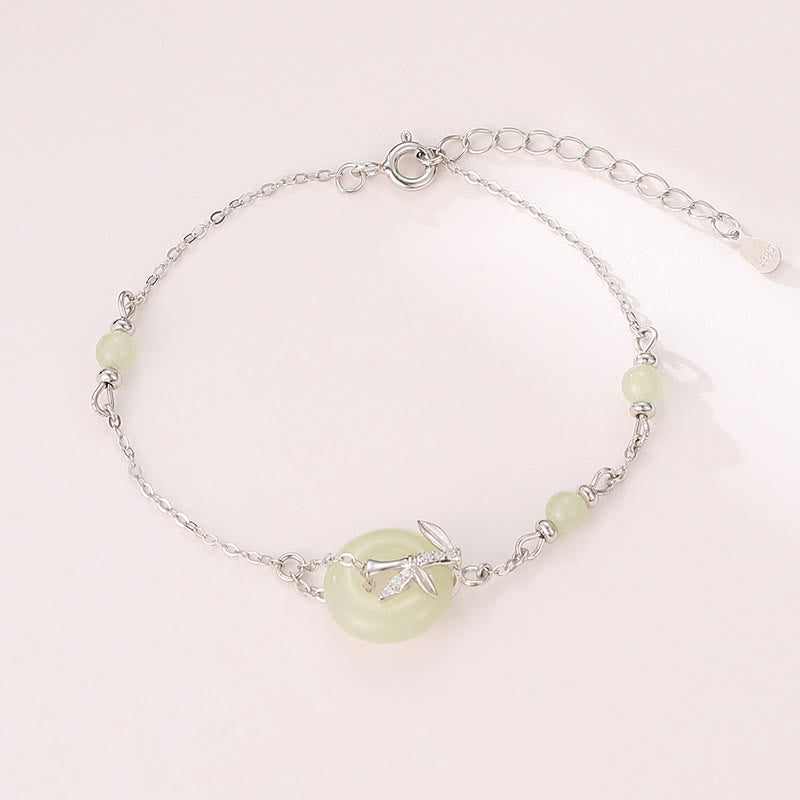 Hetian Jade Peace Buckle Armband 14-18 cm | Heilende Klänge