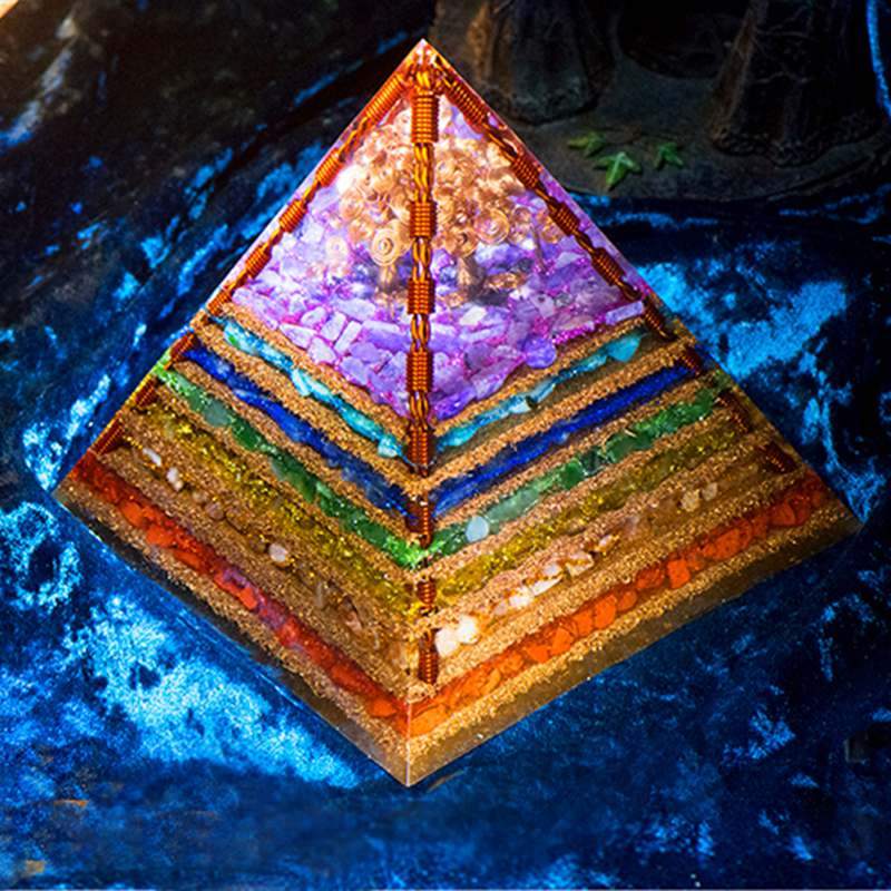 Hochfrequenz-Sieben-Chakra-Pyramidengenerator