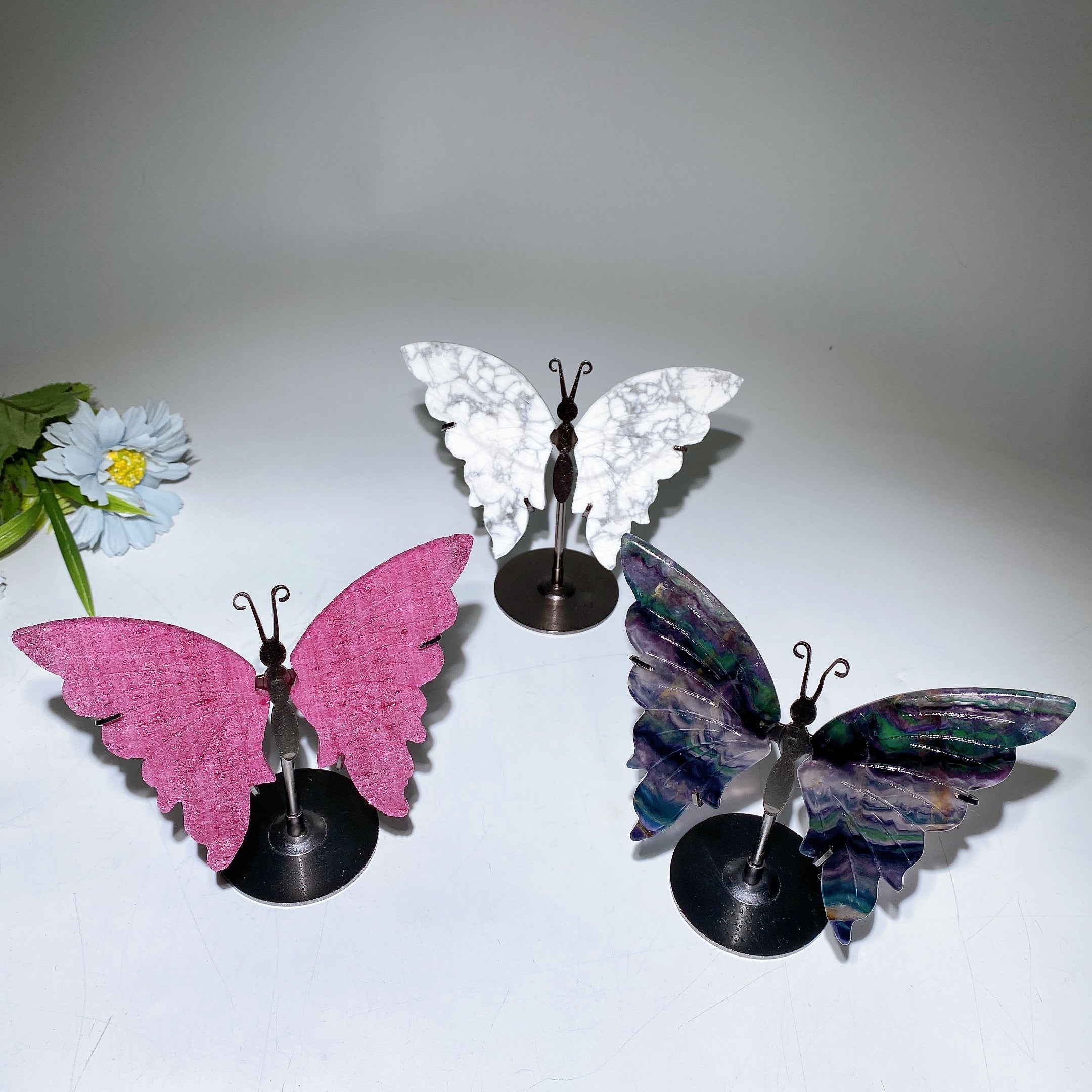 Bienenwaben-Rubin-UV-reaktive Schmetterlingsflügel 14 cm