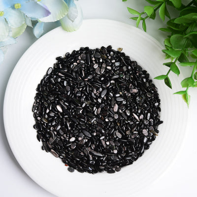 Hypersthen, polierte Trommelsteine, Splitter, 5–15 mm, Heilung