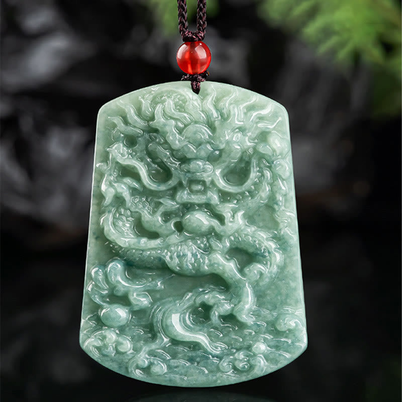 Jade-Drache-Sternzeichen-Halskette für Glück und Schutz